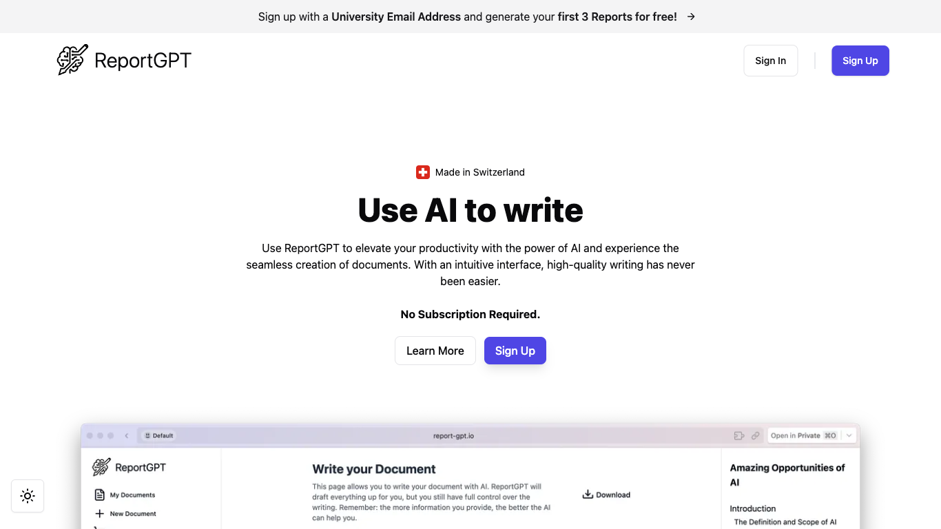 ReportGPT