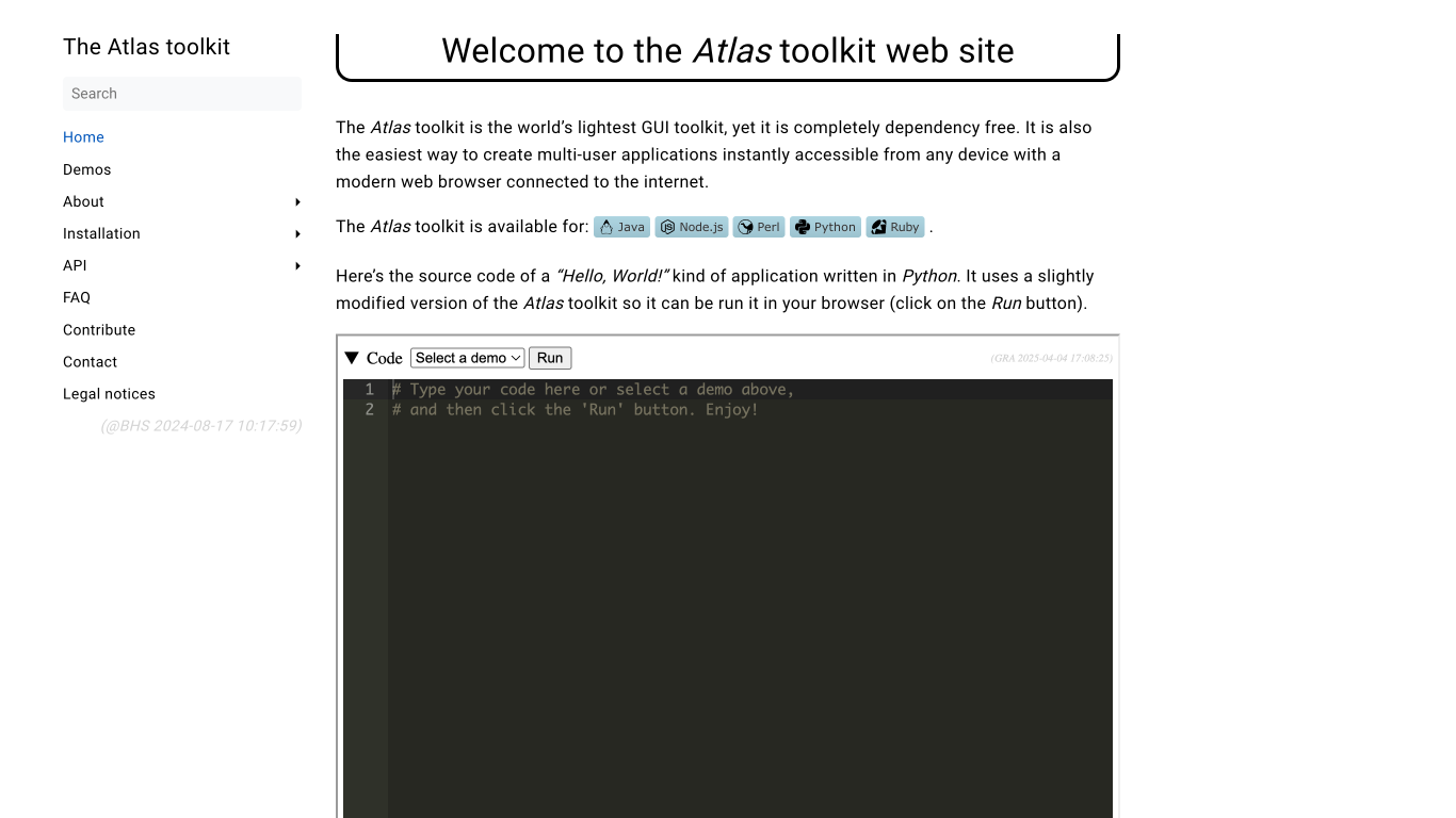 Atlas toolkit
