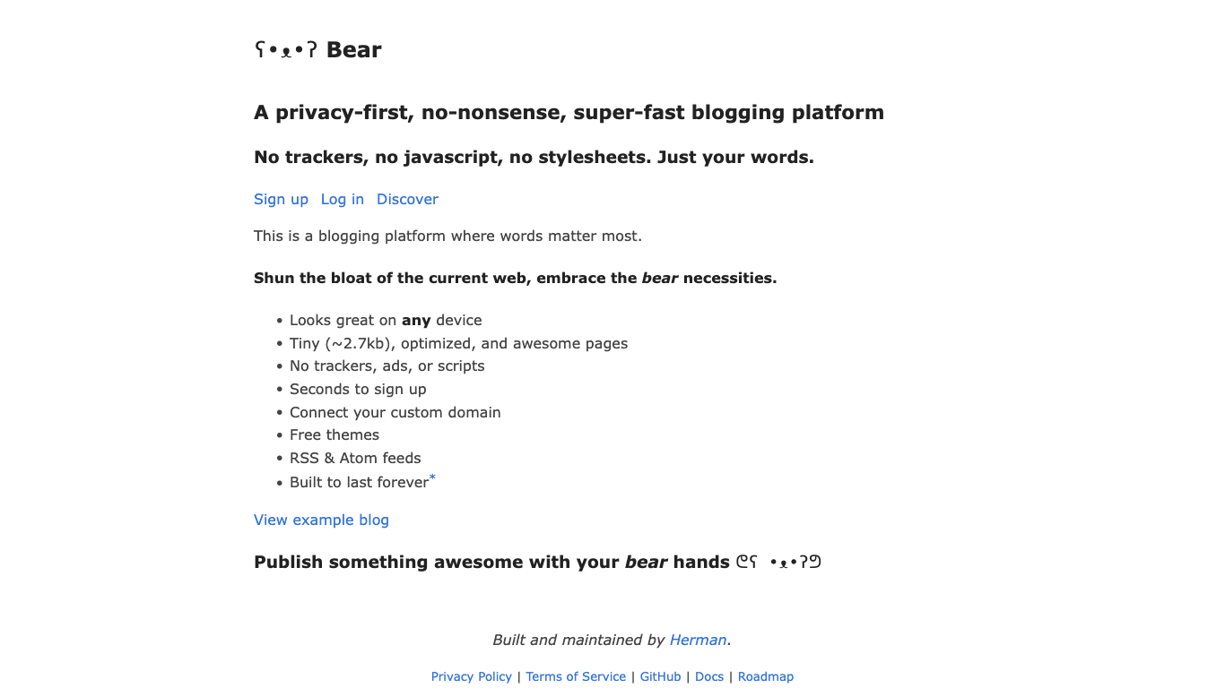 BearBlog