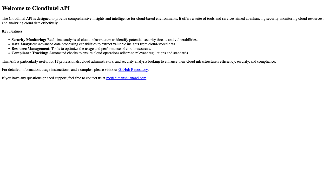 Public Cloud Threat Intelligence