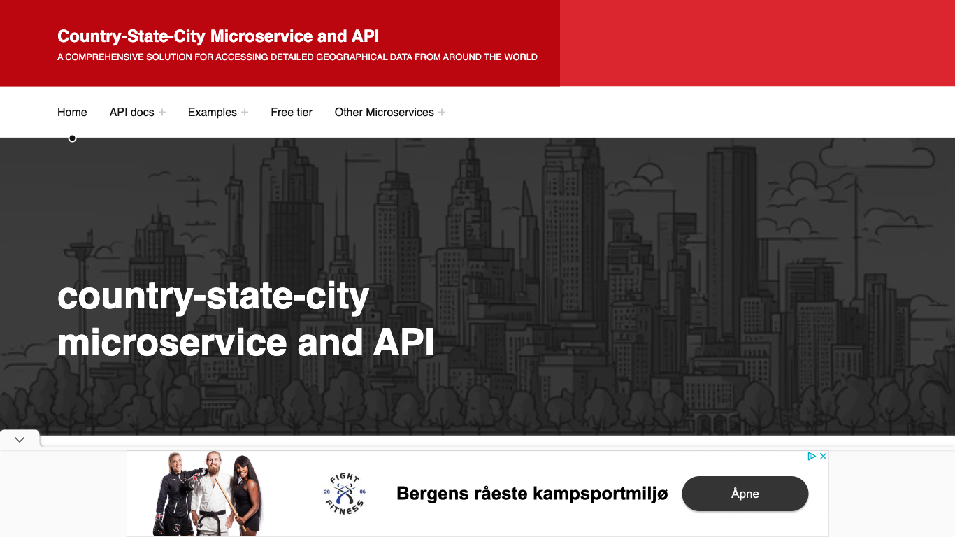 Country-State-City Microservice API