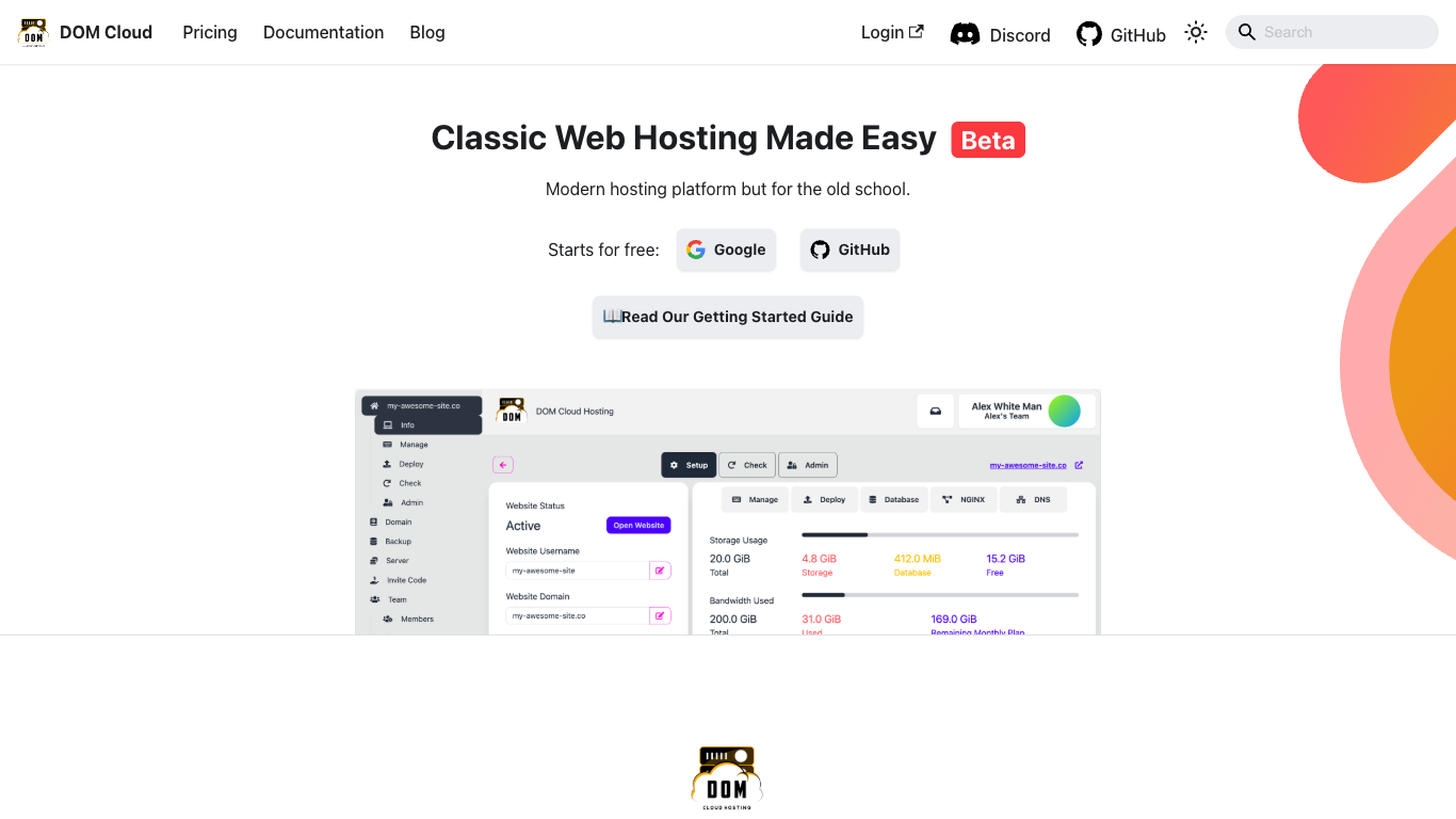 domcloud.co