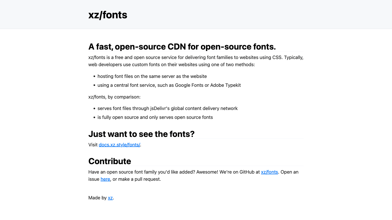 fonts.xz.style