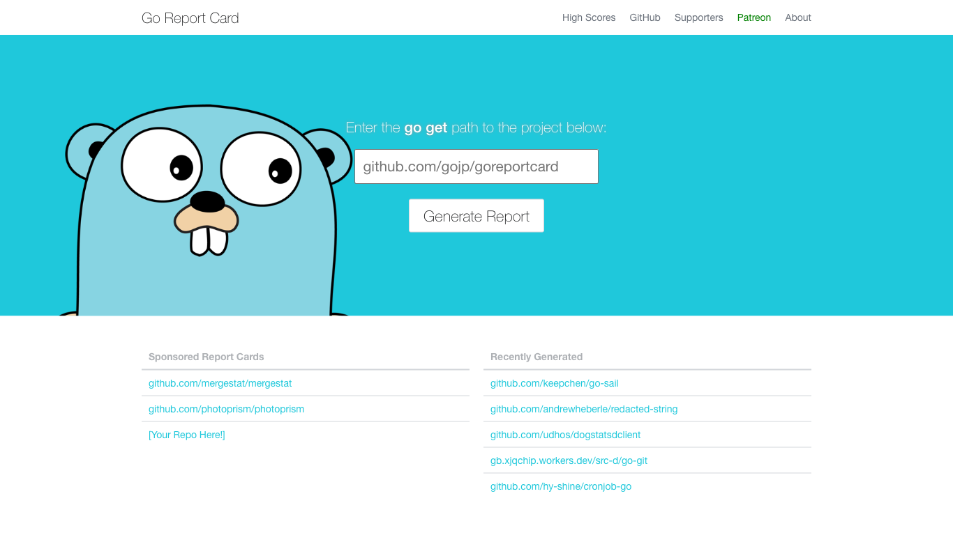 goreportcard.com