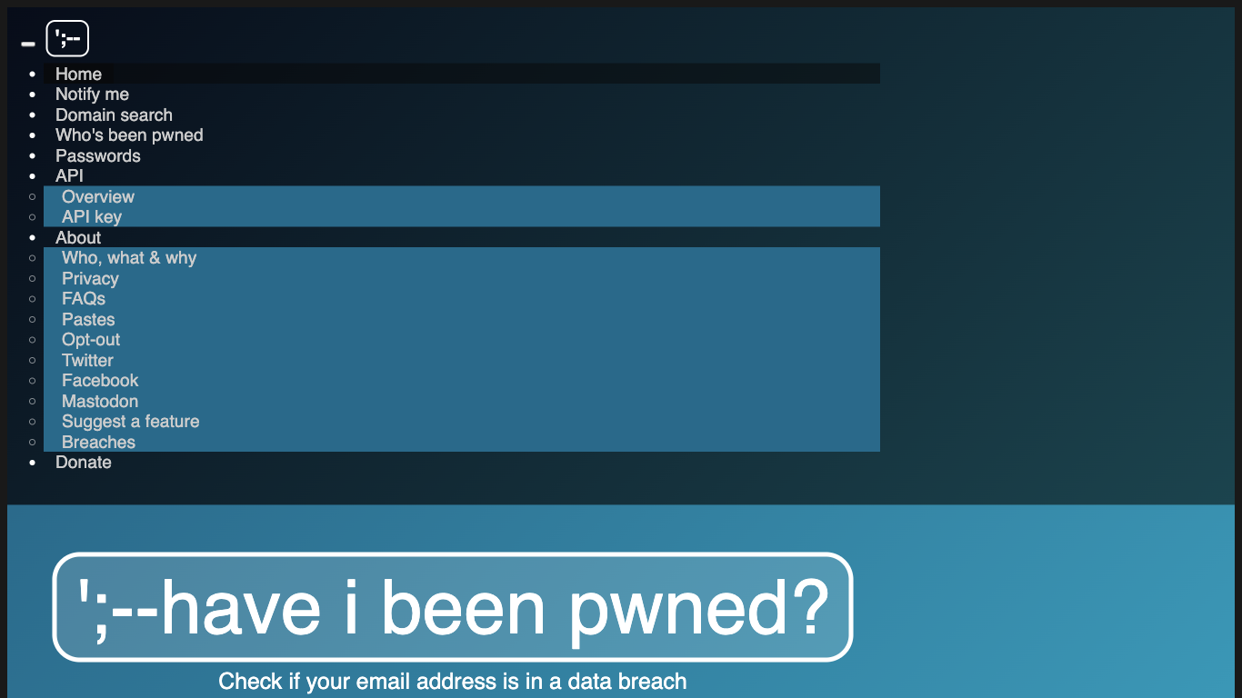 Have I been pwned?
