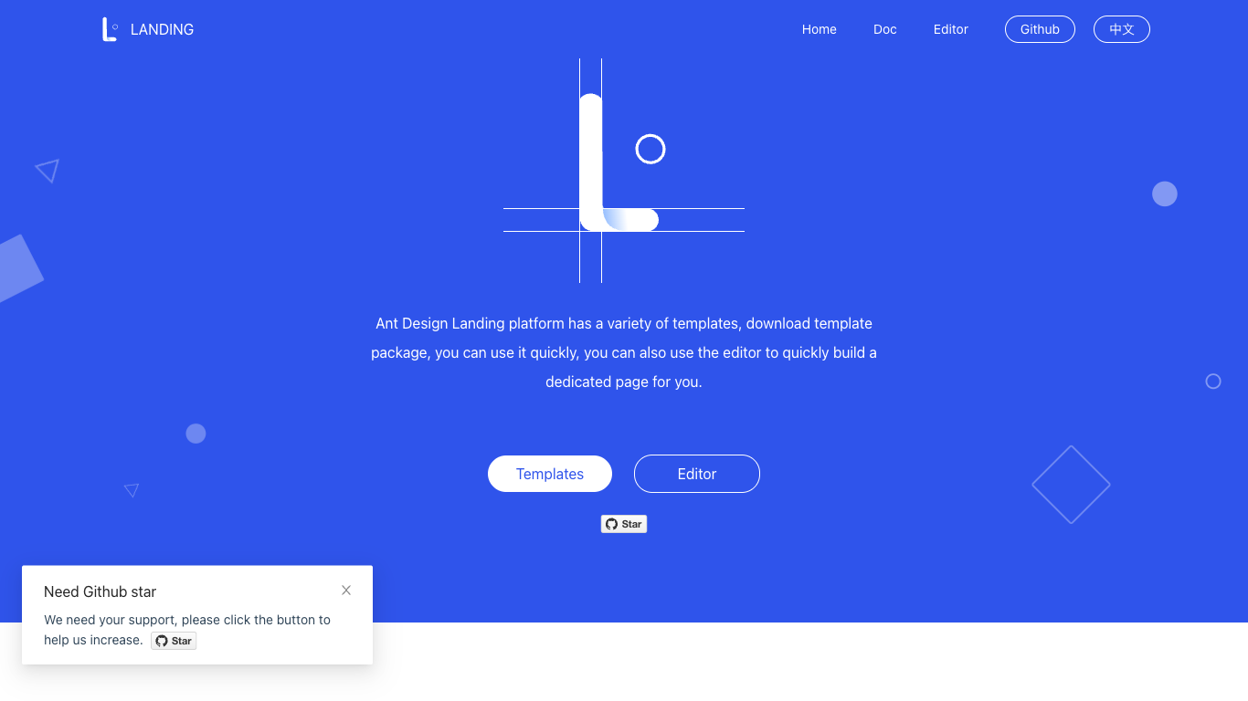 Ant Design Landing Page