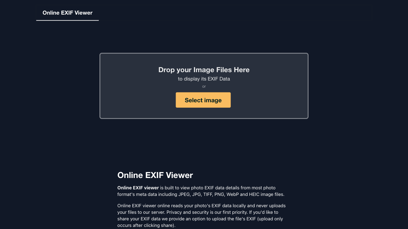 OnlineExifViewer