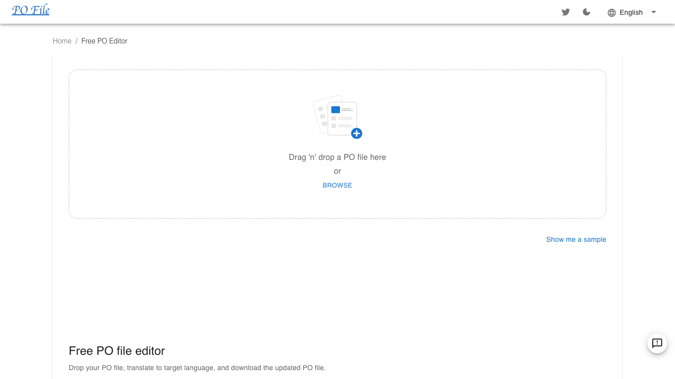 Free PO editor