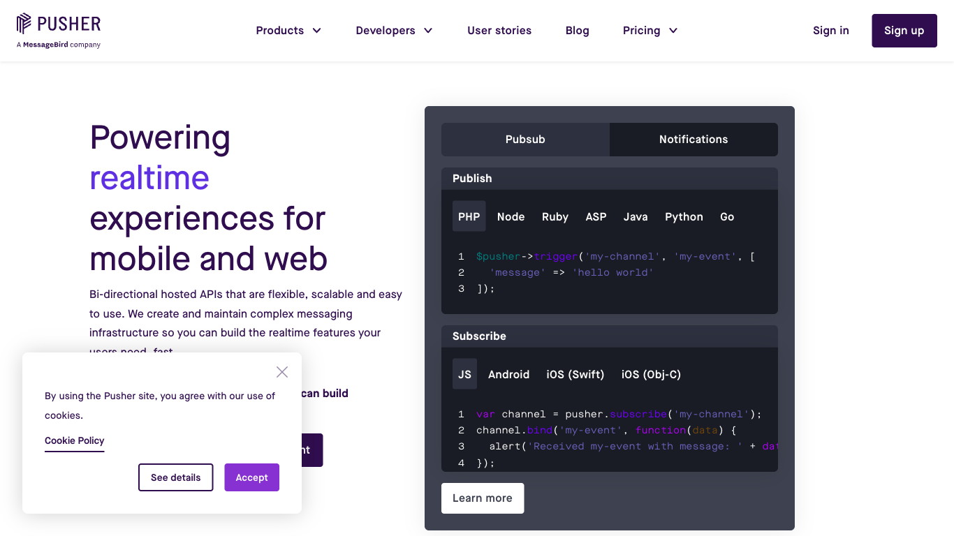 pusher.com