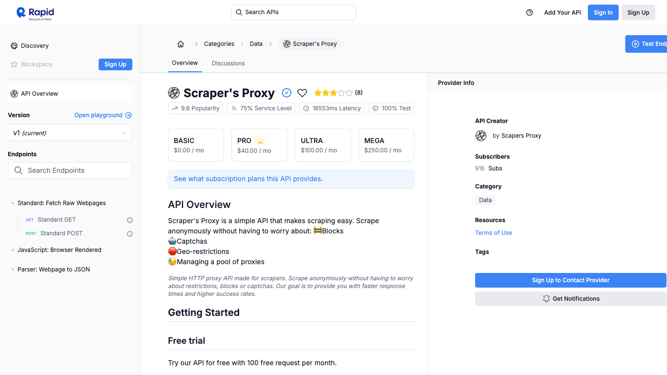 Scraper's Proxy