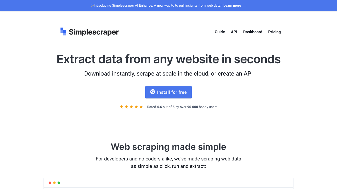 Simplescraper