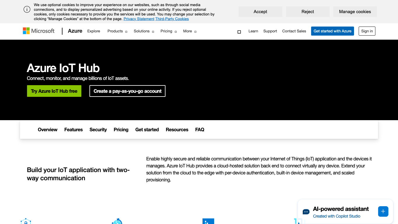 Microsoft IoT Hub
