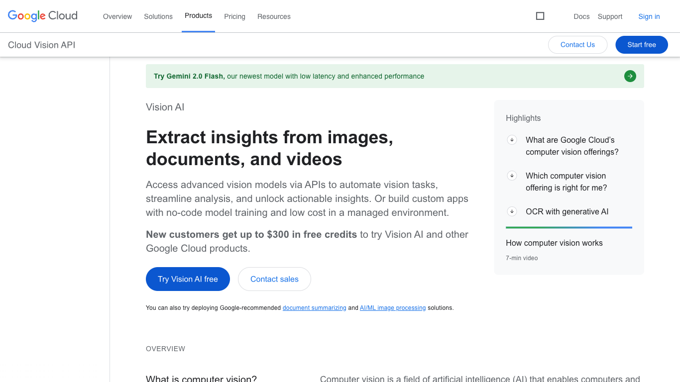 Cloud Vision API